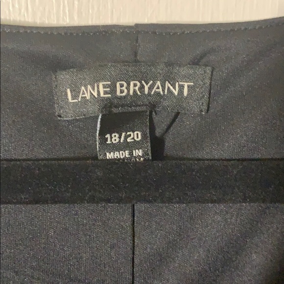 Lane Bryant Black Poofy Tank with Waistband - Picture 2 of 4